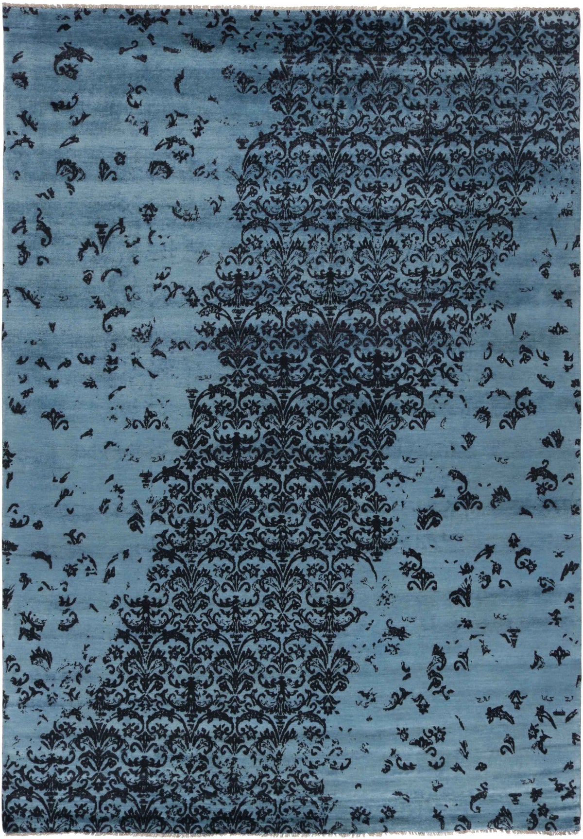 Elegant Hand Knotted Kashmir Rugs - The Damask Collection for Every Home243 cm x 350 cm