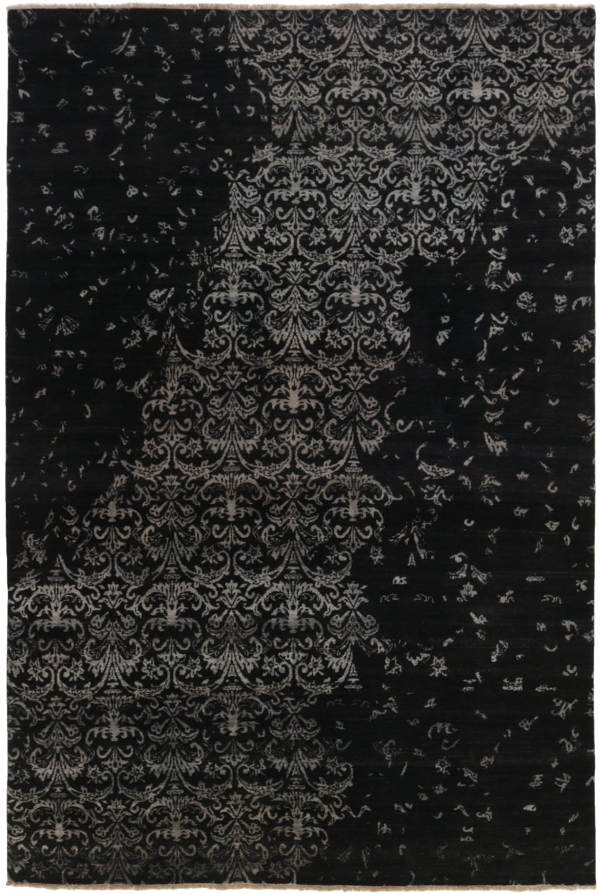 Elegant Hand Knotted Kashmir Rugs - The Damask Collection for Every Taste60 cm x 90 cm