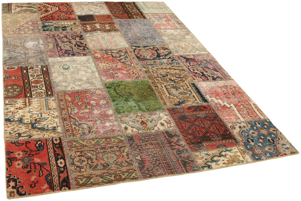 Vintage Royal Patchwork Rugs | Antique Persian Handcraft165 cm x 235 cm