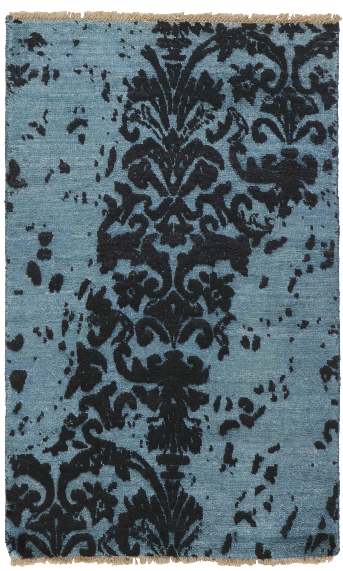 Hand Knotted Kashmir Rugs - The Damask Collection for Elegant Spaces60 cm x 90 cm