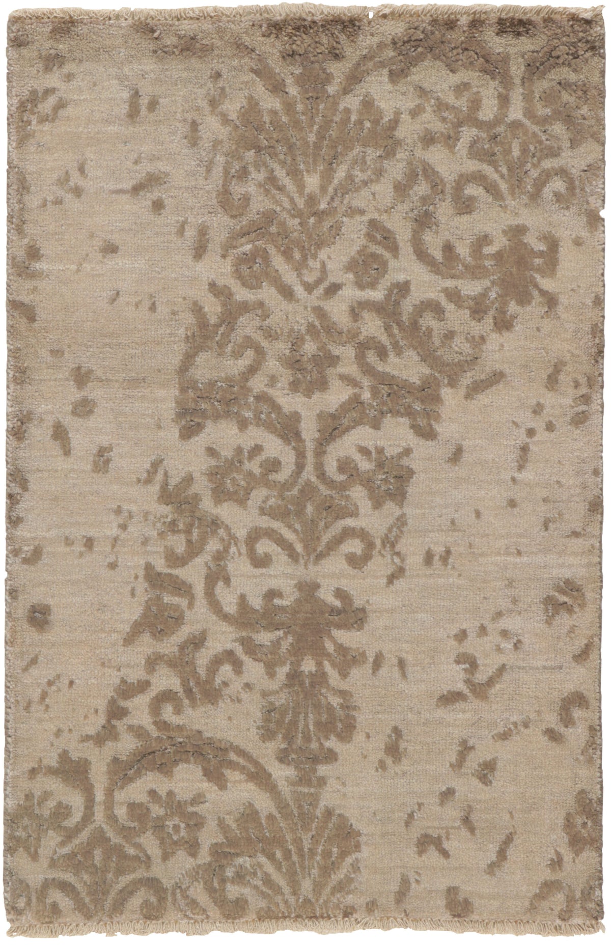 Elegant Hand Knotted Kashmir Rugs - The Damask Collection for Every Taste60 cm x 90 cm