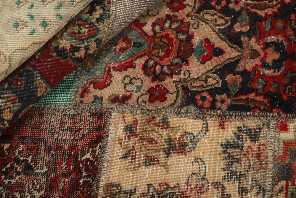 Vintage Royal Patchwork Rugs | Antique Persian Handcraft143 cm x 203 cm