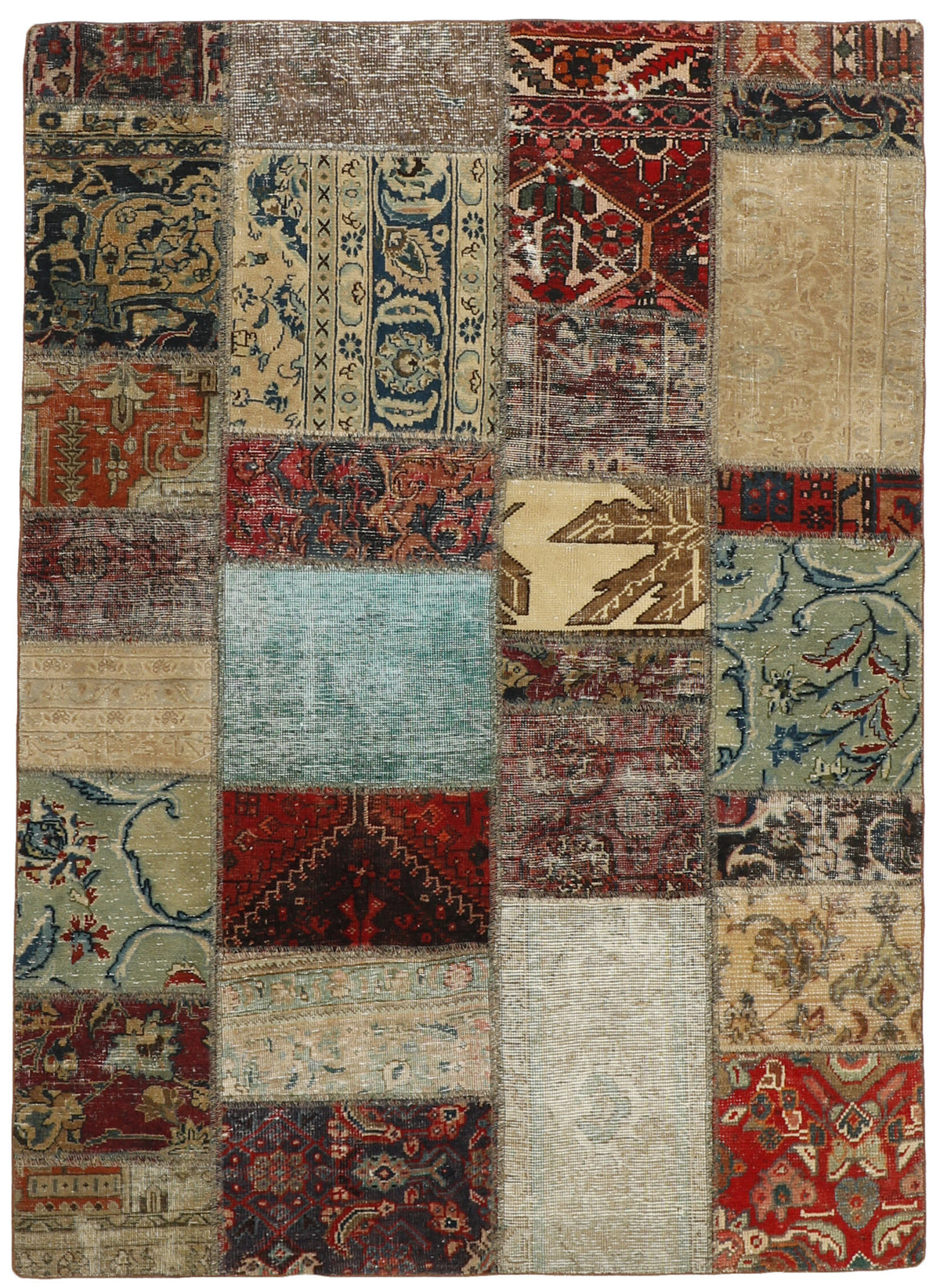 Vintage Royal Patchwork Rugs | Antique Persian Handcraft141 cm x 200 cm