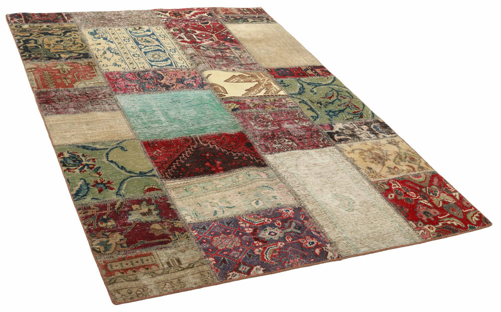 Vintage Royal Patchwork Rugs | Antique Persian Handcraft141 cm x 200 cm