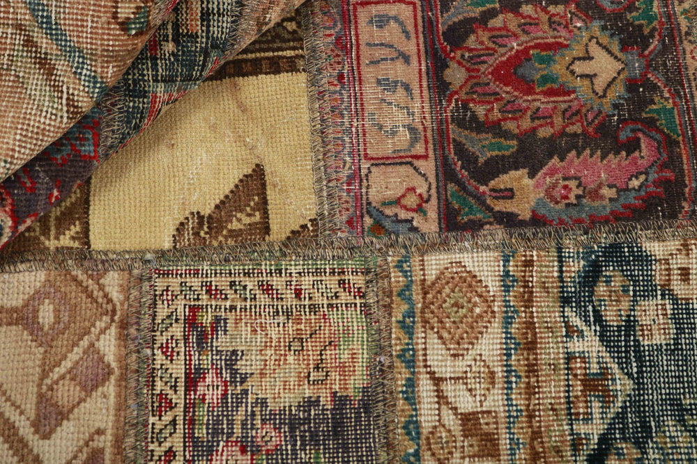 Vintage Royal Patchwork Rugs | Antique Persian Handcraft141 cm x 201 cm