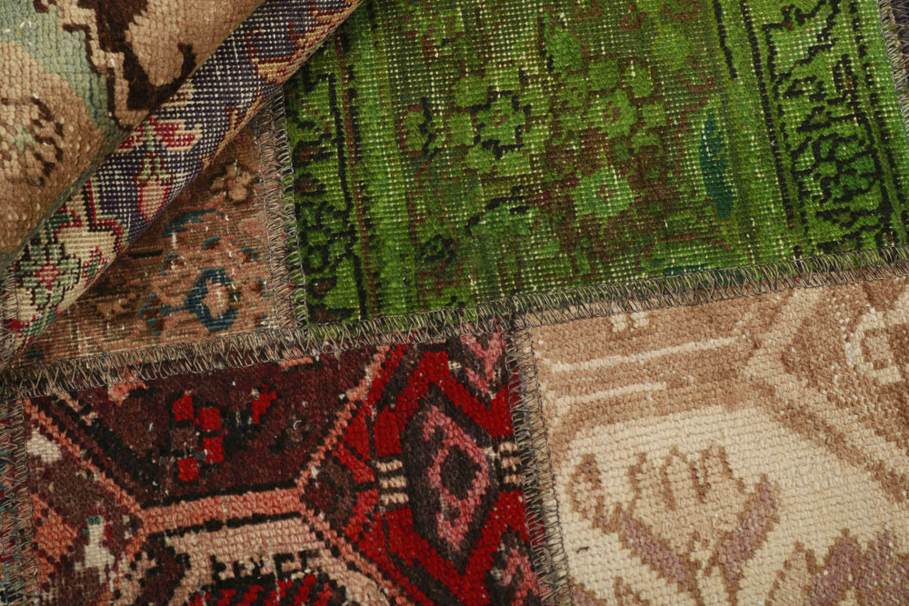 Vintage Royal Patchwork Rugs | Antique Persian Handcraft141 cm x 203 cm