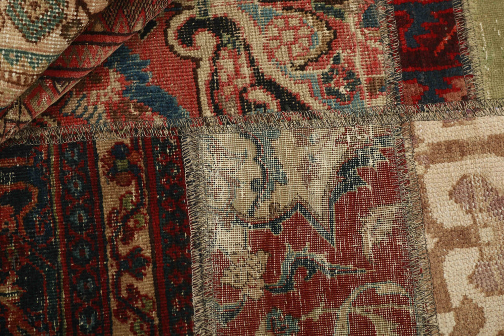 Vintage Royal Patchwork Rugs | Antique Persian Handcraft143 cm x 202 cm