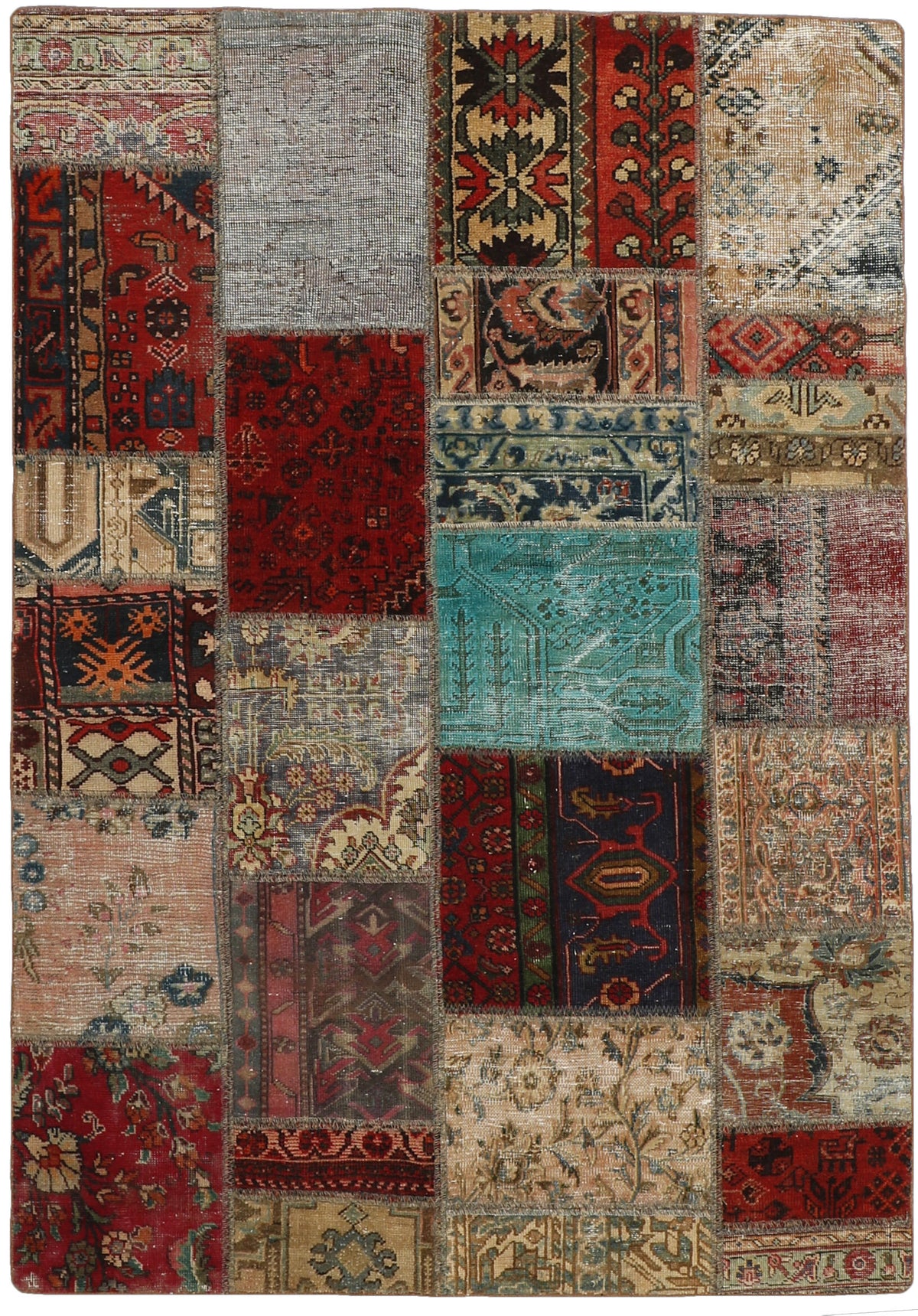 Vintage Royal Patchwork Rugs | Antique Persian Handcraft142 cm x 200 cm