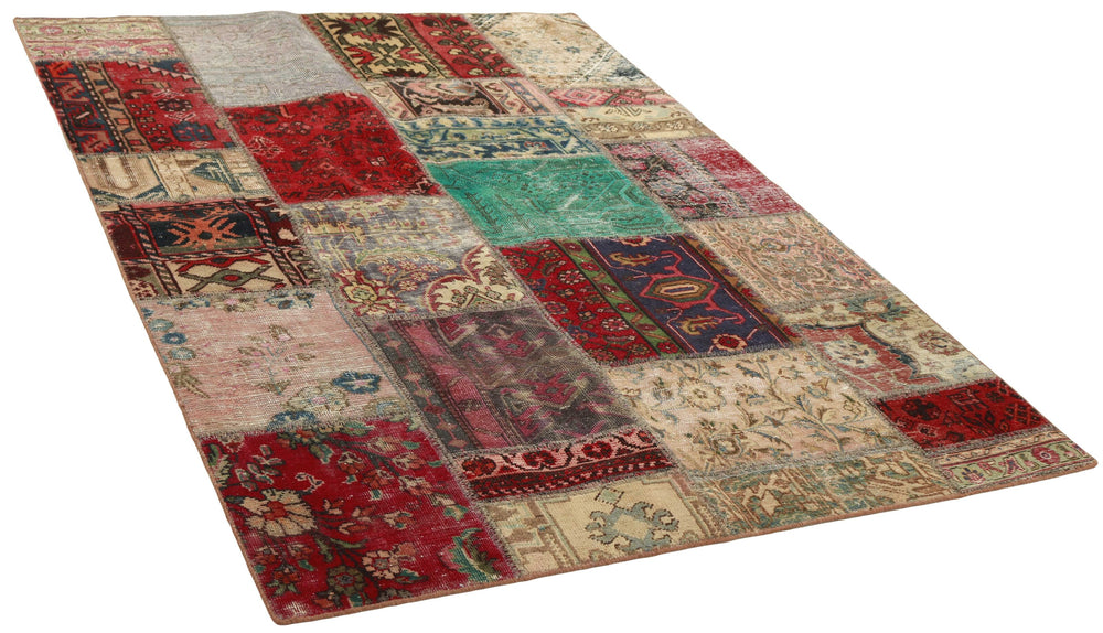 Vintage Royal Patchwork Rugs | Antique Persian Handcraft142 cm x 200 cm