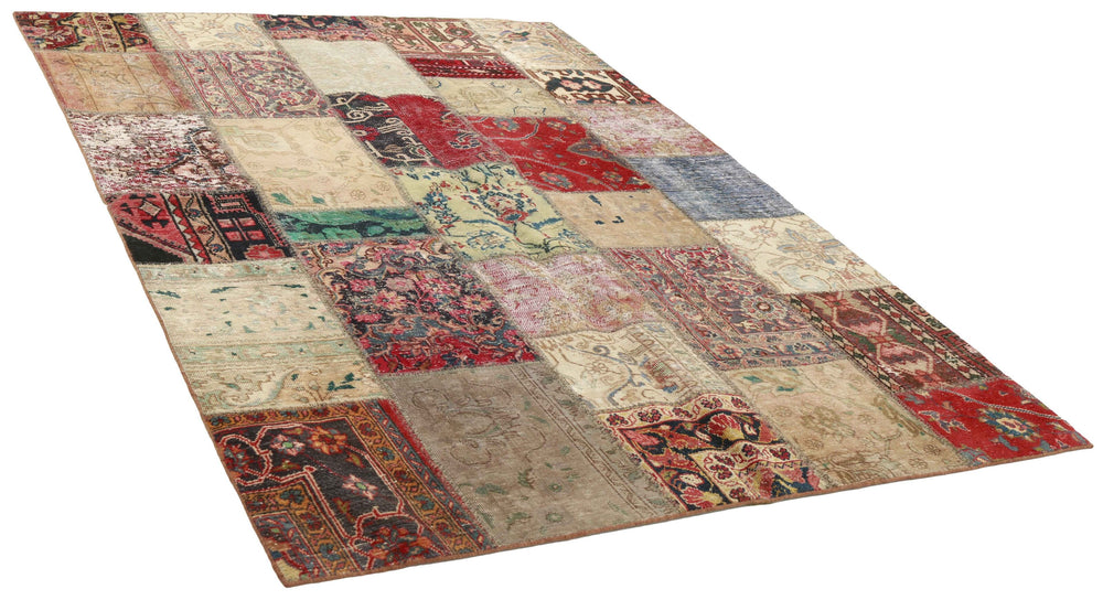 Vintage Royal Patchwork Rugs | Antique Persian Handcraft167 cm x 237 cm