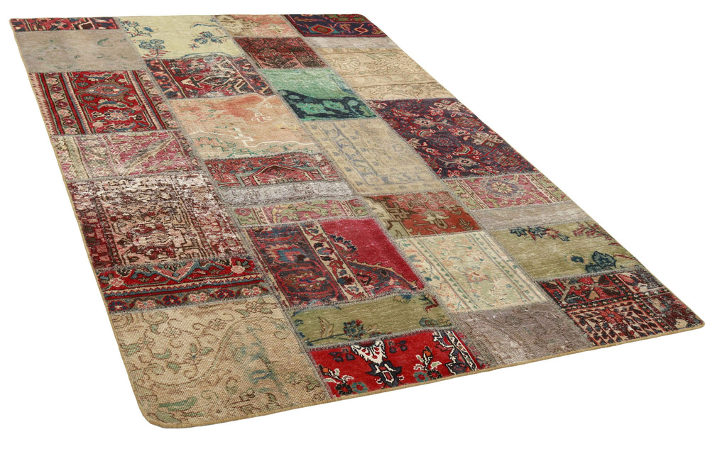 Vintage Royal Patchwork Rugs | Antique Persian Handcraft161 cm x 235 cm