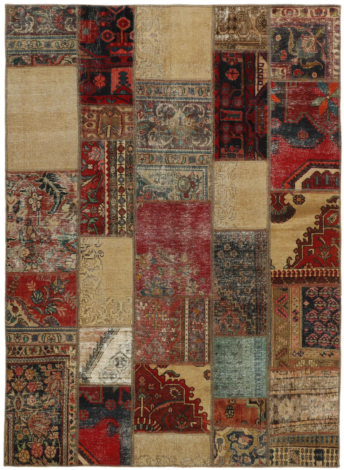 Vintage Royal Patchwork Rugs | Antique Persian Handcraft172 cm x 238 cm