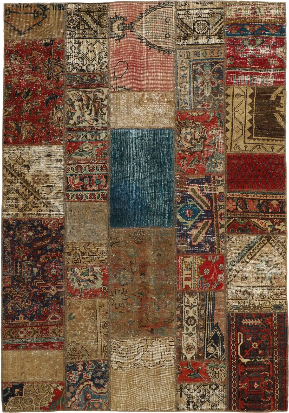 Vintage Royal Patchwork Rugs | Antique Persian Handcraft171 cm x 243 cm