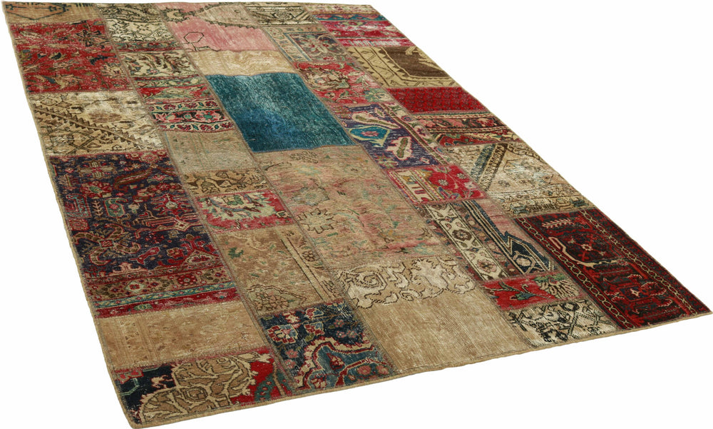Vintage Royal Patchwork Rugs | Antique Persian Handcraft171 cm x 243 cm