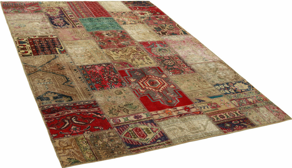 Vintage Royal Patchwork Rugs | Antique Persian Handcraft172 cm x 240 cm