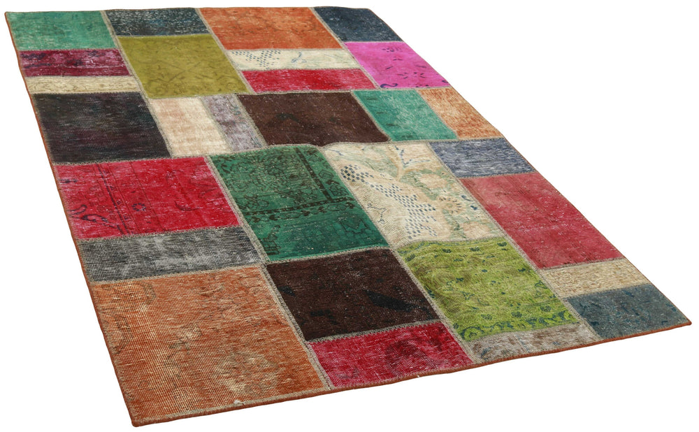 Vintage Royal Patchwork Rugs | Antique Persian Handcraft141 cm x 198 cm