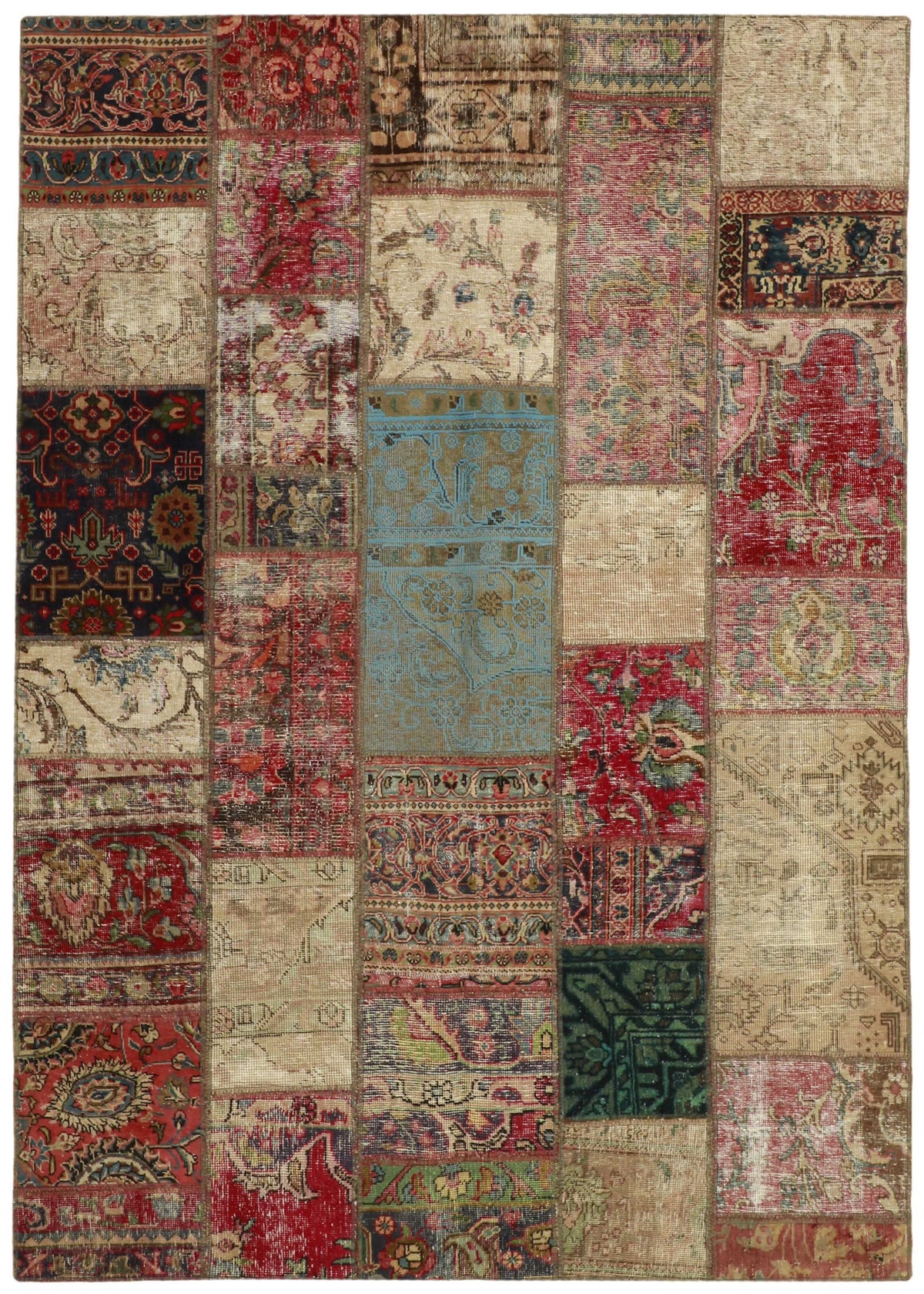 Vintage Royal Patchwork Rugs | Antique Persian Handcraft171 cm x 242 cm