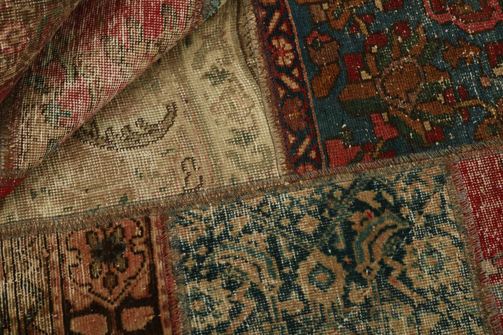 Vintage Royal Patchwork Rugs | Antique Persian Handcraft172 cm x 241 cm