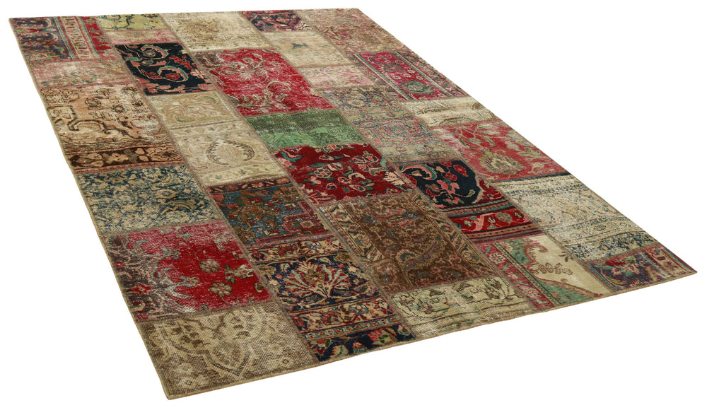 Vintage Royal Patchwork Rugs | Antique Persian Handcraft172 cm x 241 cm