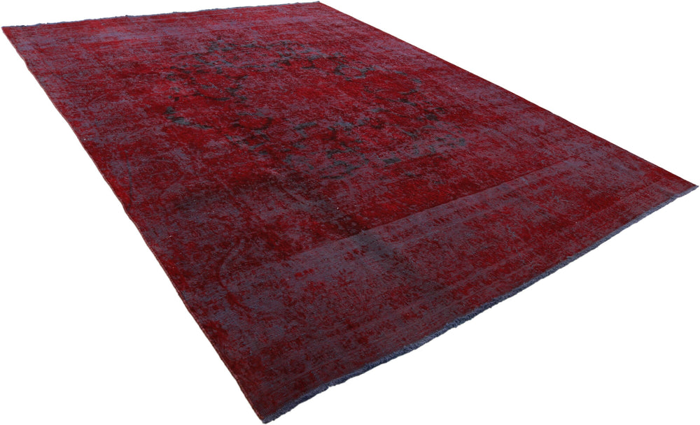 Vintage Kerman Collection: Antique Persian Hand-Knotted Rugs in Recoloured, Stonewashed Finishes290 cm x 381 cm