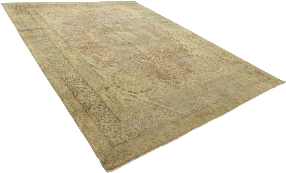 Vintage Kerman Fine Collection: Antique Persian Hand-Knotted Rugs in Stonewashed, Recoloured Finishes296 cm x 396 cm