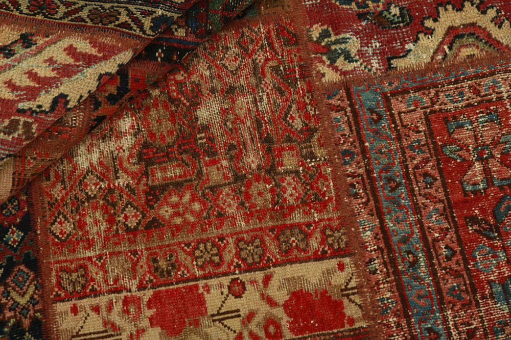 Persian Malayer Patchwork Rugs | Antique Hand-Knotted Persian Craftsmanship140 cm x 200 cm