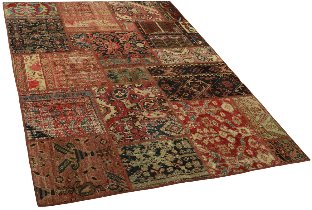 Persian Malayer Patchwork Rugs | Antique Hand-Knotted Persian Craftsmanship140 cm x 200 cm