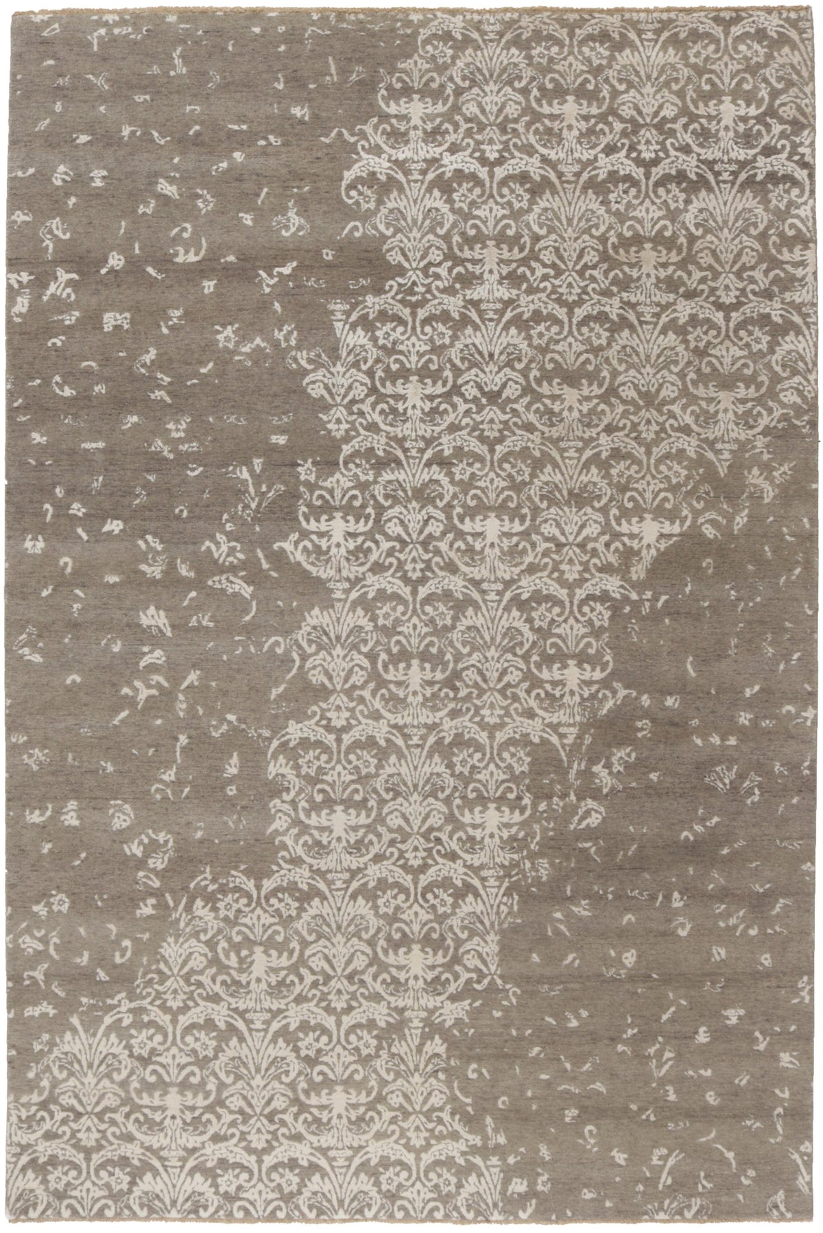 Hand Knotted Kashmir Rugs - The Damask Collection for Elegant Spaces205 cm x 304 cm