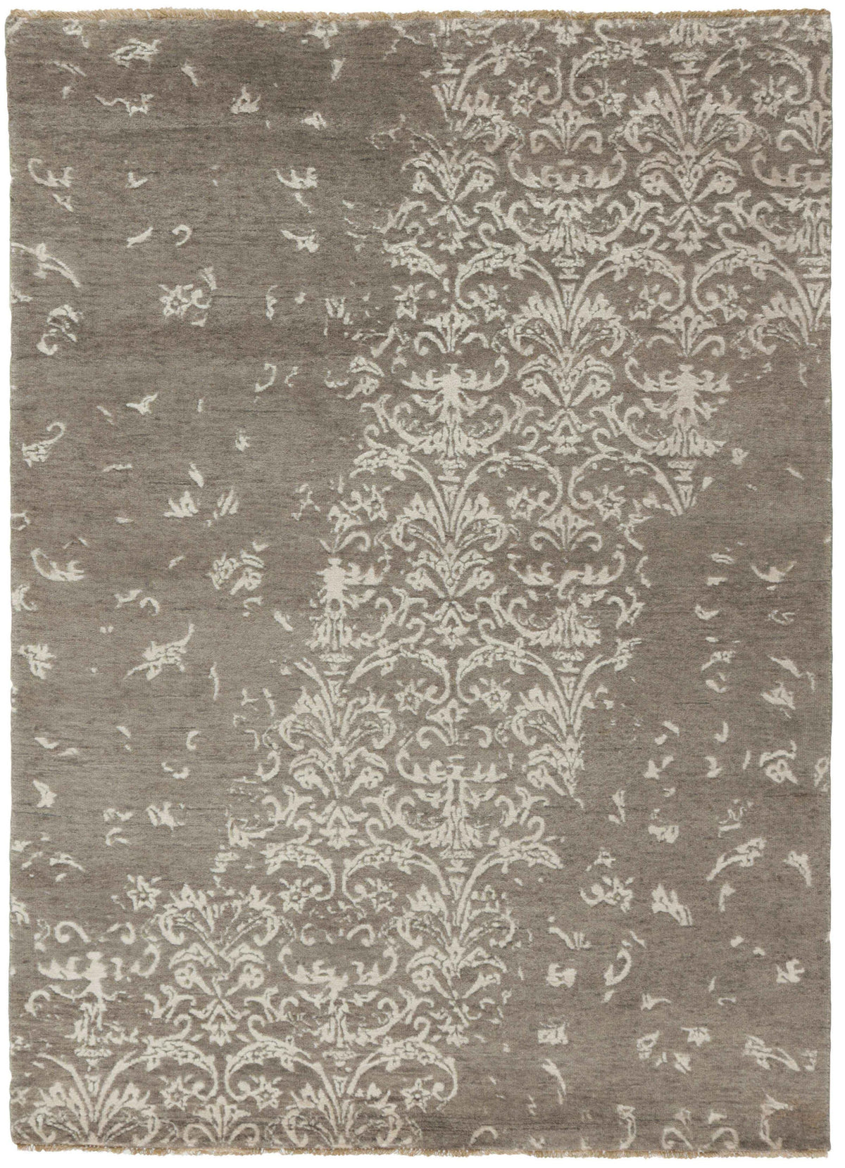 Elegant Hand Knotted Kashmir Rugs - The Damask Collection for Luxurious Homes143 cm x 200 cm