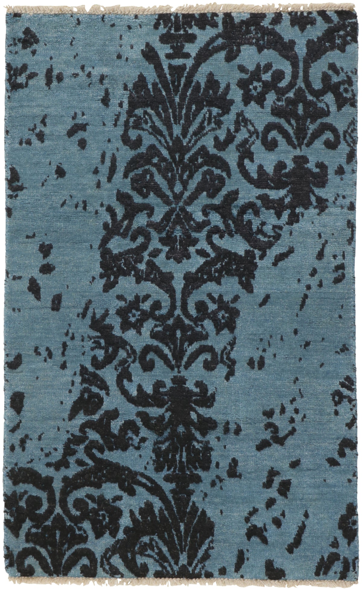 Elegant Hand Knotted Kashmir Rugs - The Damask Collection for Luxurious Homes60 cm x 90 cm