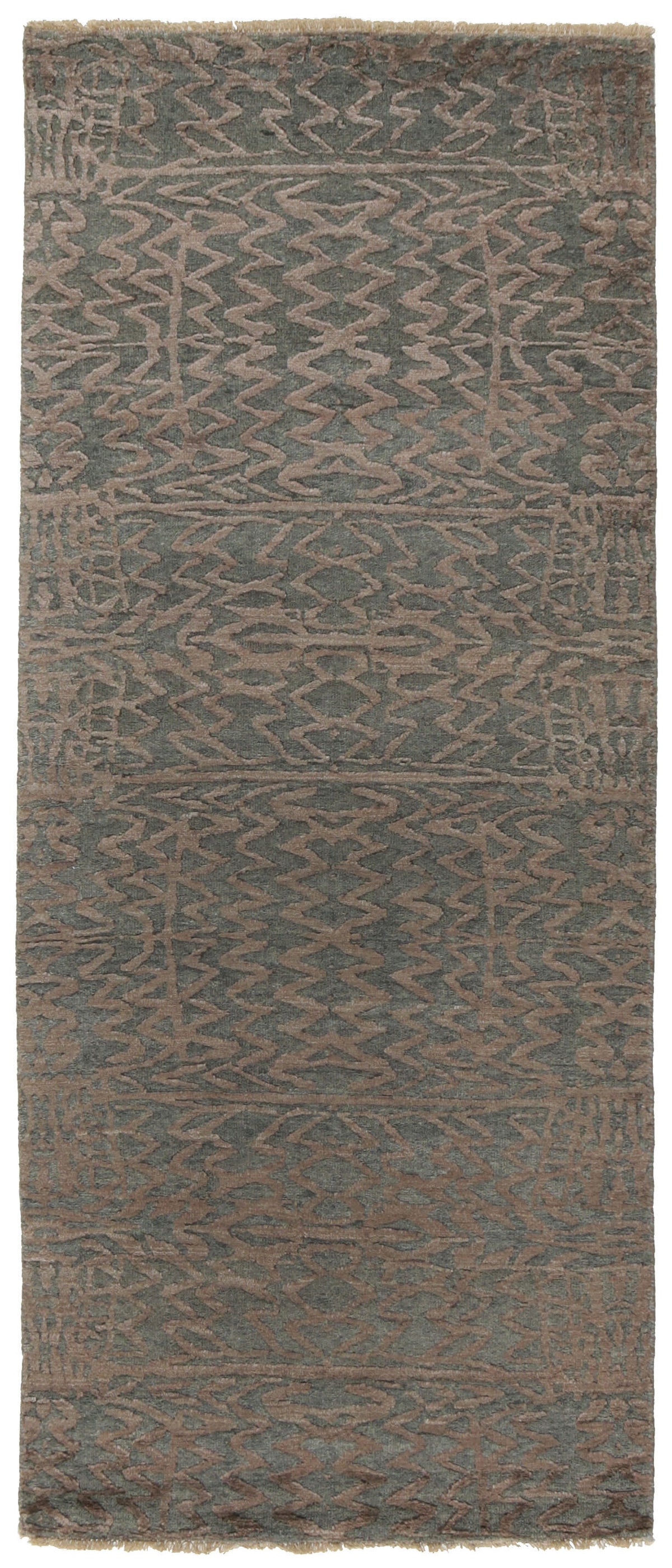 Discover Elegant Hand Knotted Kashmir Rugs in The Damask Collection84 cm x 201 cm