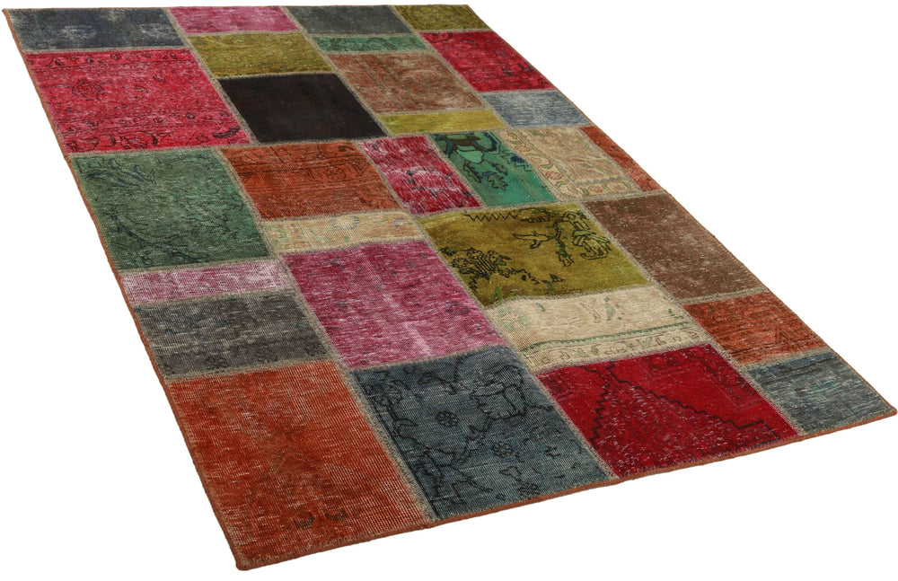 Vintage Royal Patchwork Rugs | Antique Persian Handcraft140 cm x 199 cm