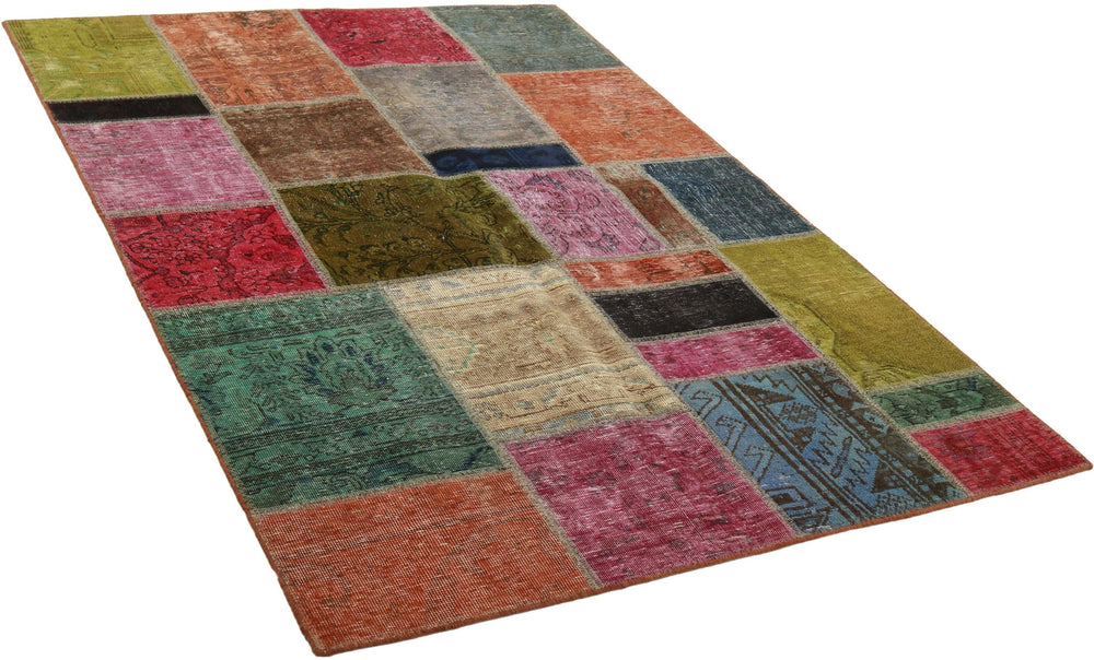 Vintage Royal Patchwork Rugs | Antique Persian Handcraft139 cm x 199 cm