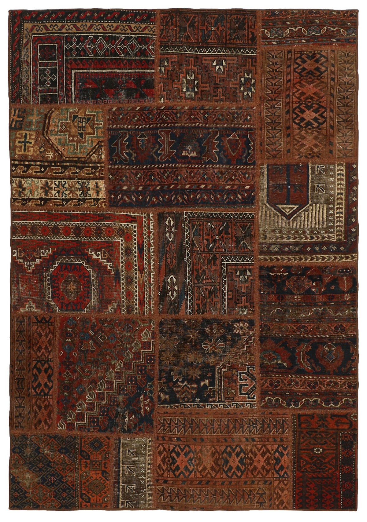 Persian Malayer Patchwork Rugs | Antique Hand-Knotted Persian Craftsmanship137 cm x 198 cm