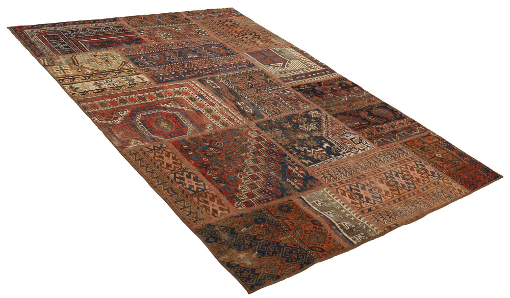 Persian Malayer Patchwork Rugs | Antique Hand-Knotted Persian Craftsmanship137 cm x 198 cm