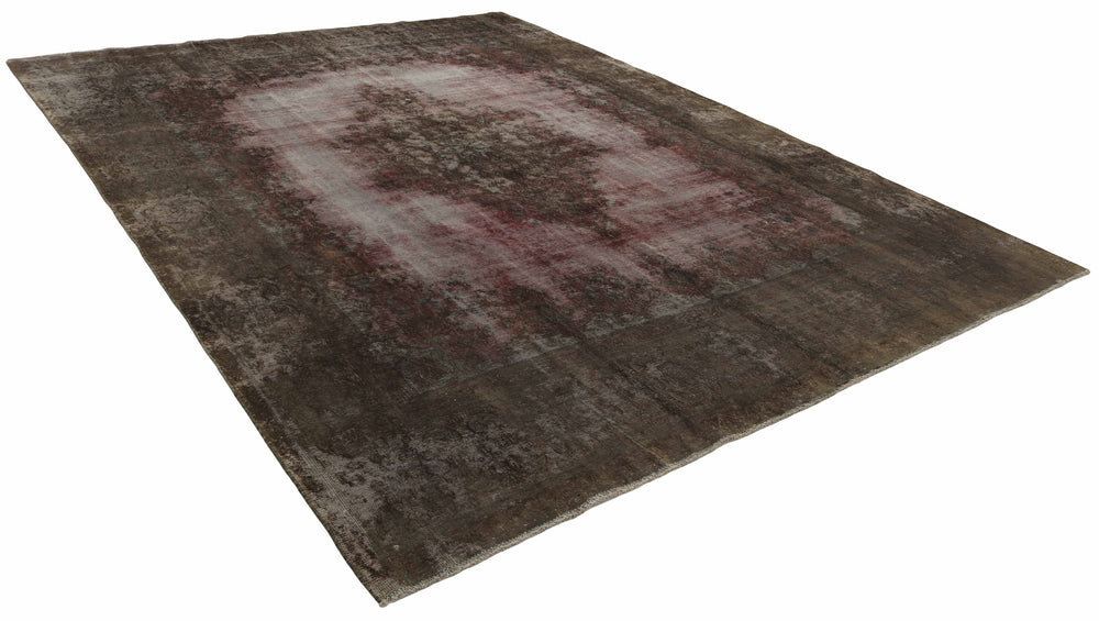 Vintage Kerman Collection: Antique Persian Hand-Knotted Rugs in Recoloured, Stonewashed Finishes291 cm x 382 cm