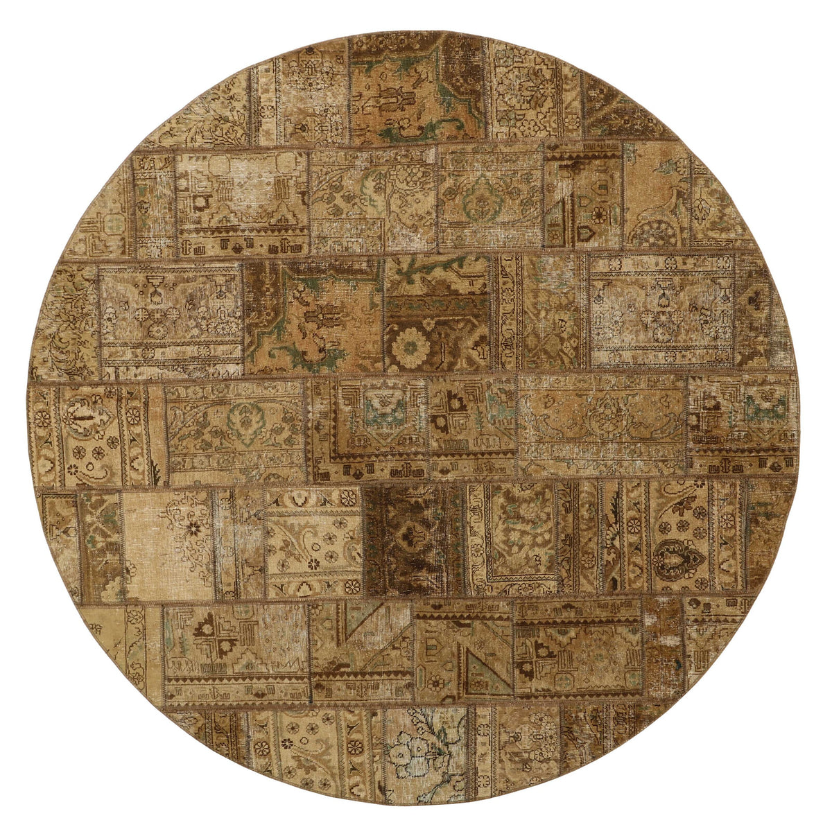 Vintage Royal Patchwork Rugs | Antique Persian Handcraft250 cm x 250 cm