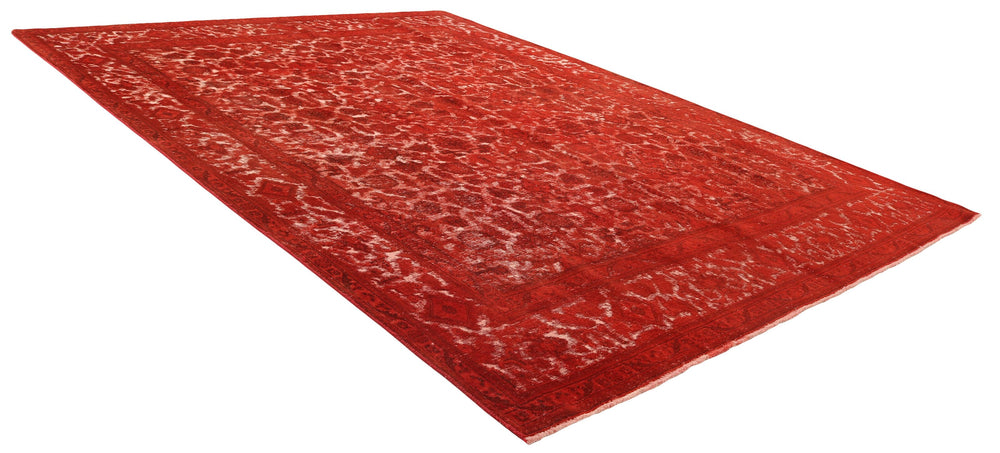 Vintage Royal Collection: Antique Persian Hand-Knotted Rugs in Stonewashed, Recoloured Finishes301 cm x 383 cm