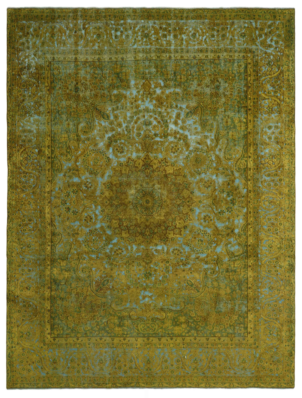 Vintage Kerman Fine Collection: Antique Persian Hand-Knotted Rugs in Stonewashed, Recoloured Finishes293 cm x 393 cm