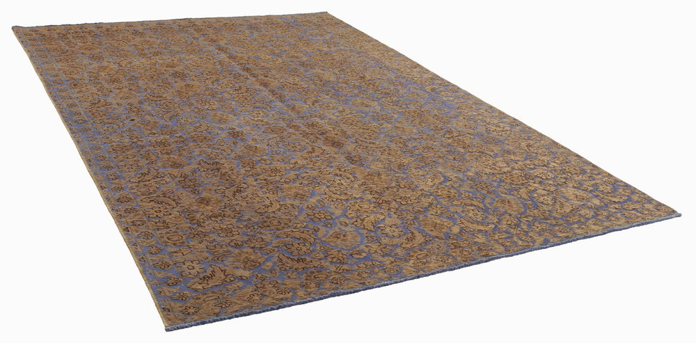 Vintage Royal Collection: Antique Persian Hand-Knotted Rugs in Stonewashed, Recoloured Finishes214 cm x 312 cm