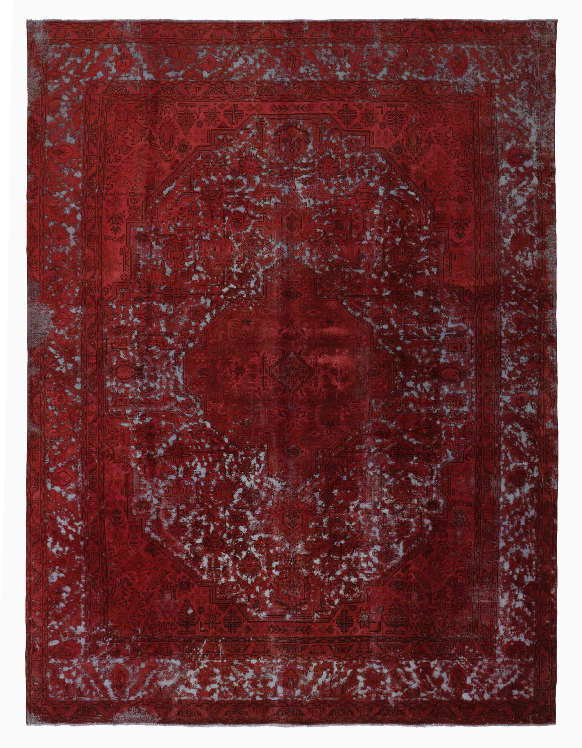 Vintage Royal Collection: Antique Persian Hand-Knotted Rugs in Stonewashed, Recoloured Finishes300 cm x 385 cm