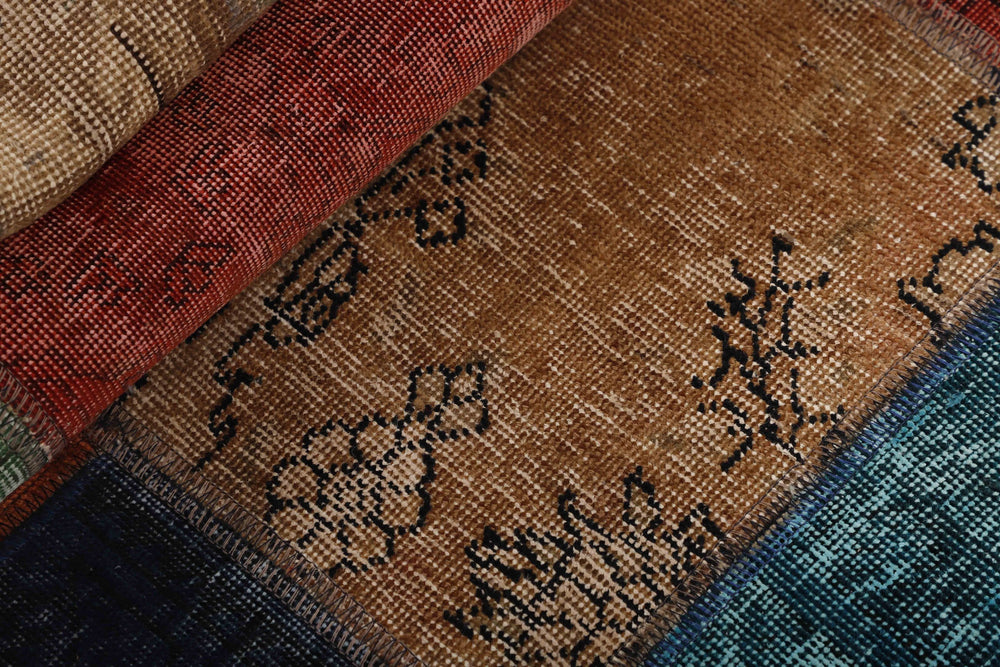 Vintage Royal Patchwork Rugs | Antique Persian Handcraft200 cm x 200 cm