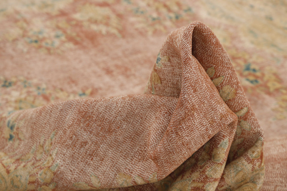 Vintage Kerman Collection: Antique Persian Hand-Knotted Rugs in Recoloured, Stonewashed Finishes291 cm x 388 cm