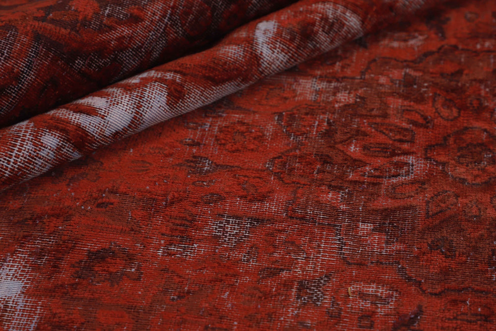 Vintage Kerman Collection: Antique Persian Hand-Knotted Rugs in Recoloured, Stonewashed Finishes233 cm x 336 cm