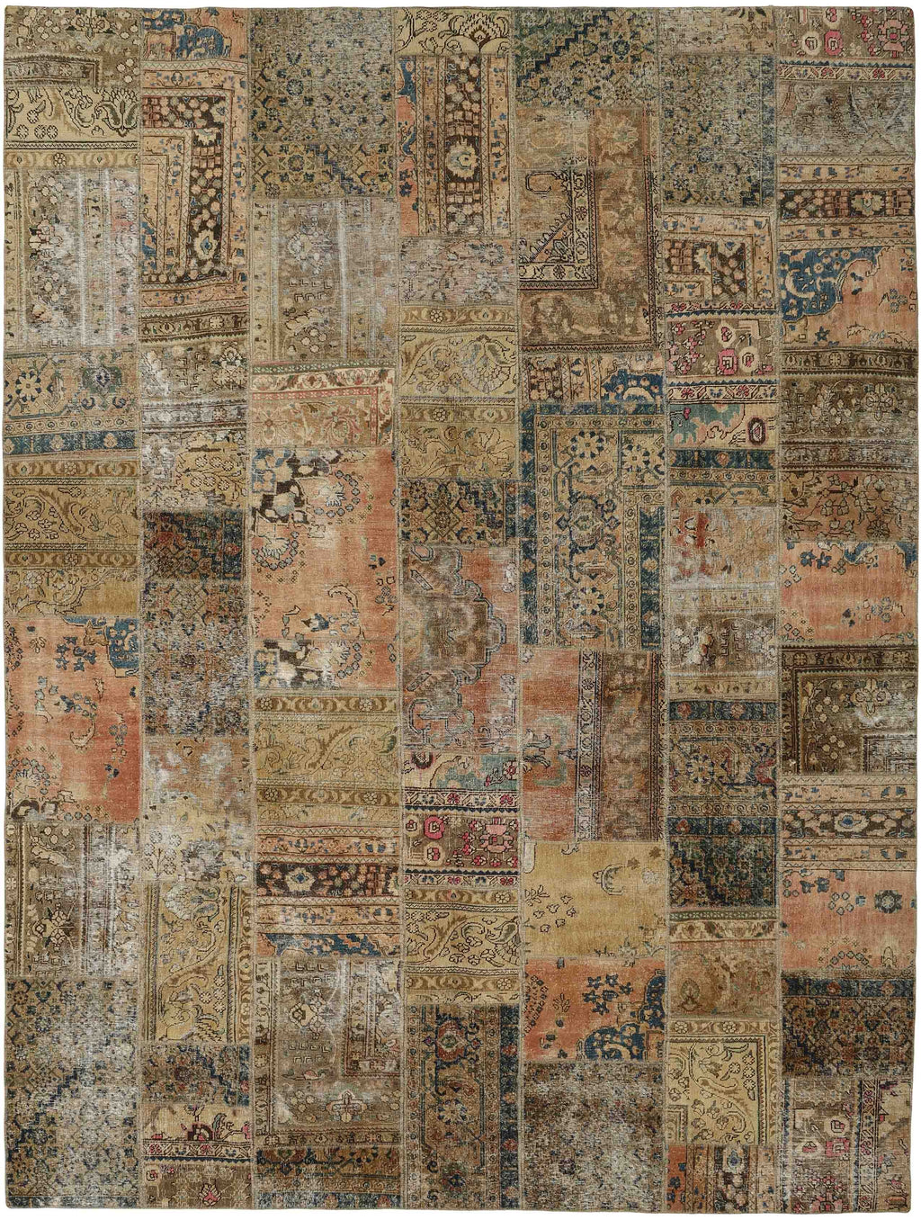 Vintage Royal Patchwork Rugs | Antique Persian Handcraft310 cm x 411 cm ...
