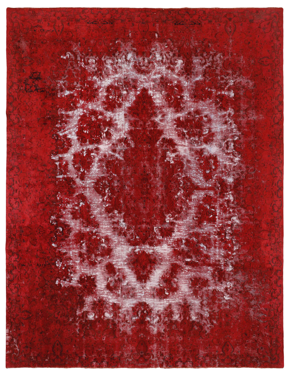 Vintage Kerman Collection: Antique Persian Hand-Knotted Rugs in Recoloured, Stonewashed Finishes298 cm x 390 cm