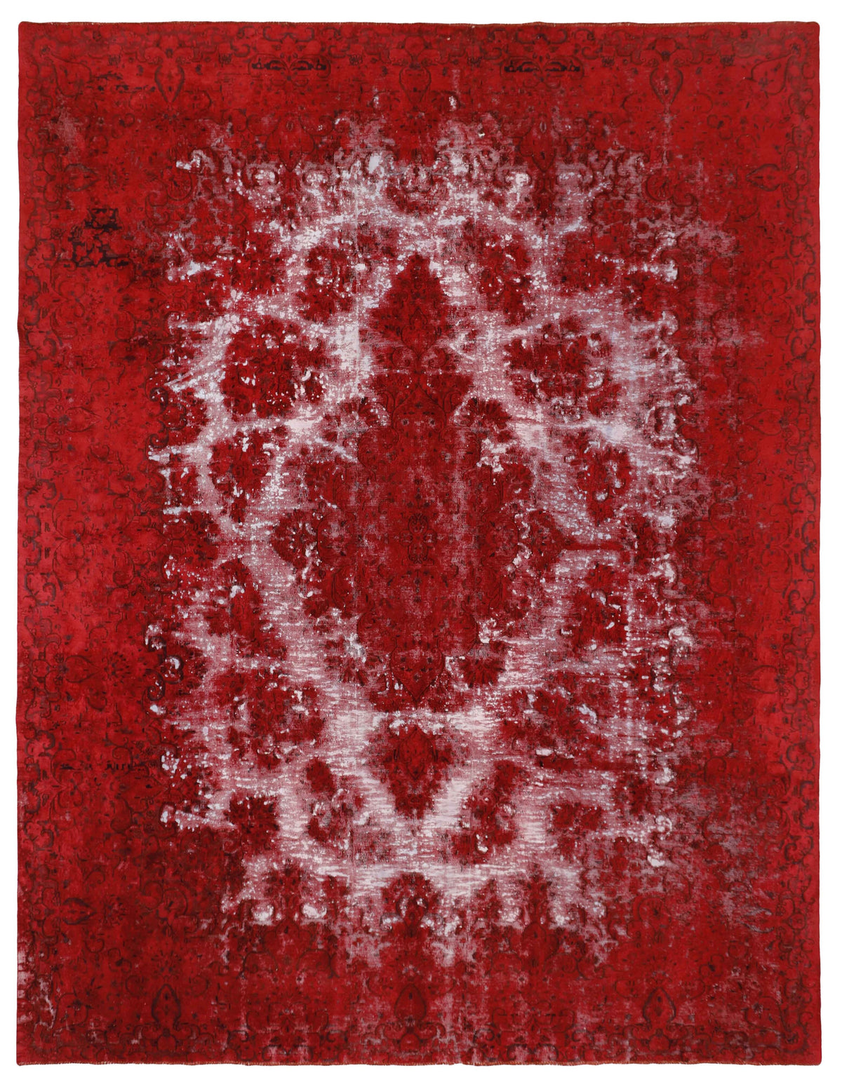 Vintage Kerman Collection: Antique Persian Hand-Knotted Rugs in Recoloured, Stonewashed Finishes298 cm x 390 cm