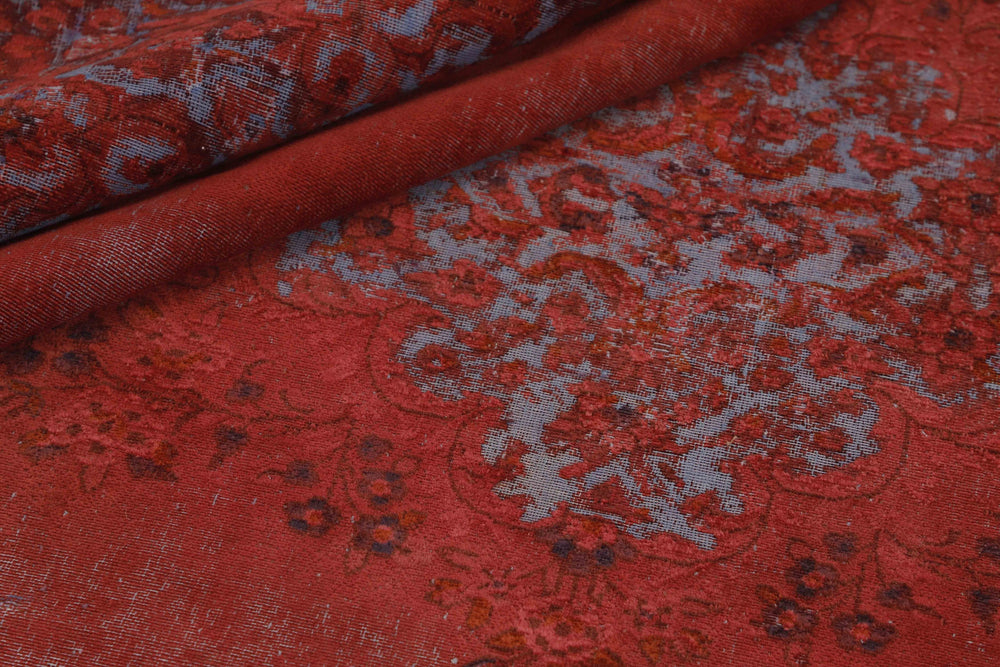 Vintage Kerman Collection: Antique Persian Hand-Knotted Rugs in Recoloured, Stonewashed Finishes263 cm x 354 cm