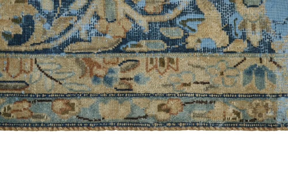 Vintage Kerman Collection: Antique Persian Hand-Knotted Rugs in Recoloured, Stonewashed Finishes293 cm x 391 cm
