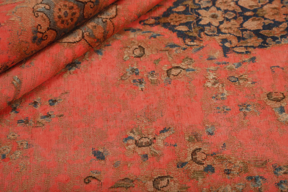 Vintage Kerman Collection: Antique Persian Hand-Knotted Rugs in Recoloured, Stonewashed Finishes293 cm x 413 cm